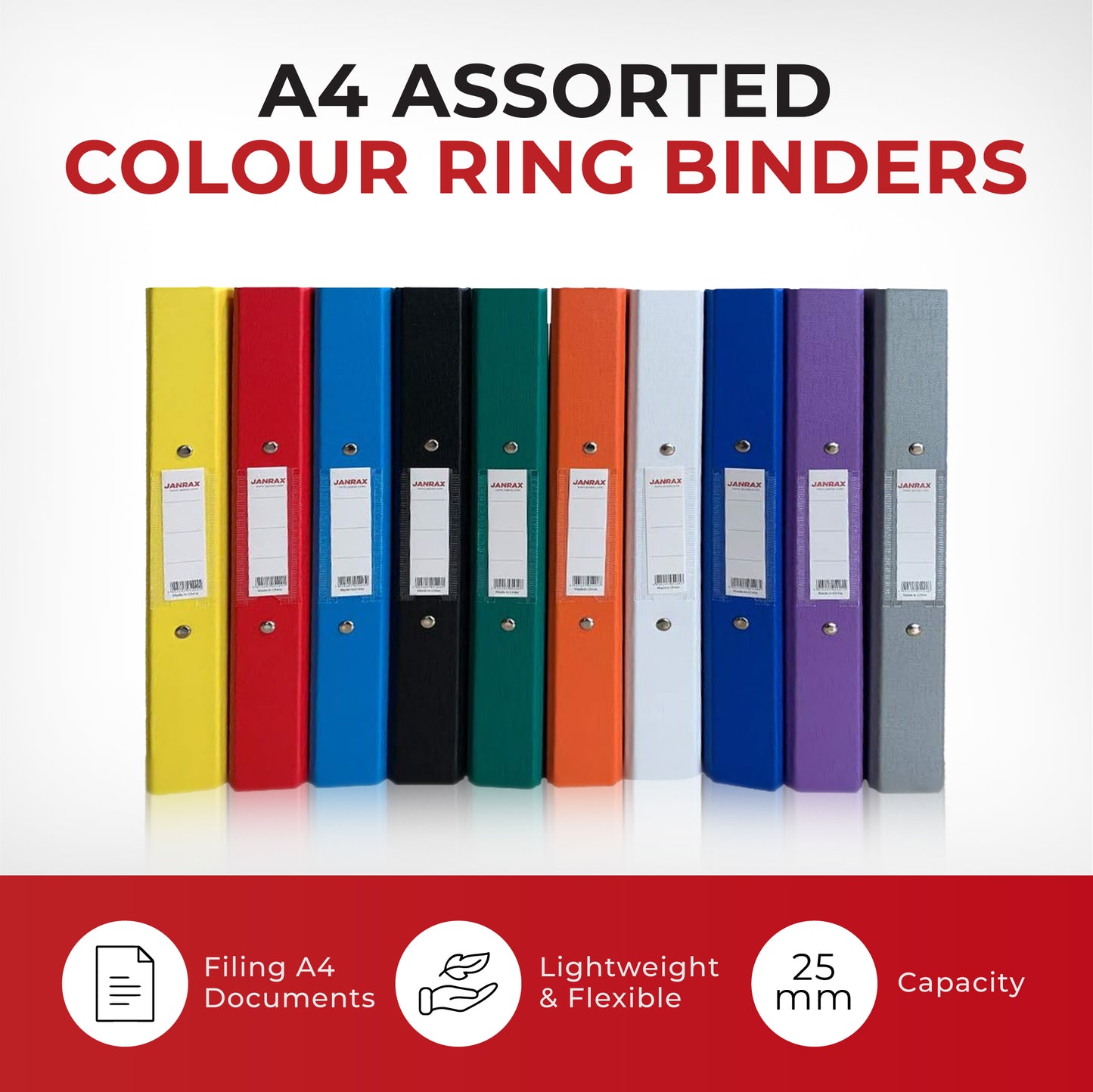 A4 Green Paper Over Board Ring Binder by Janrax