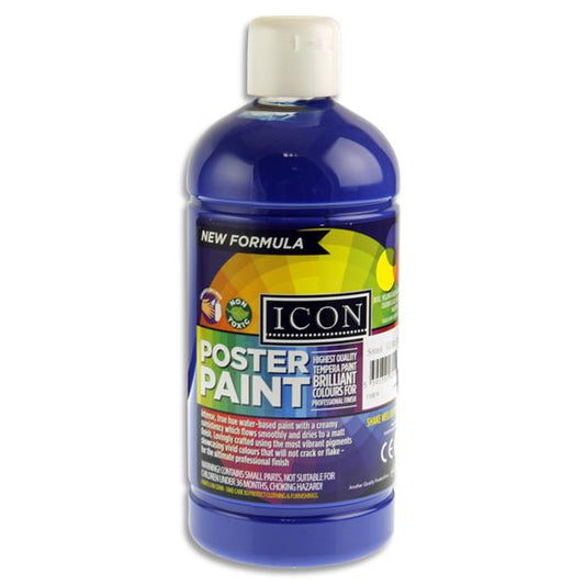 500ml Ultramarine Blue Poster Paint by Icon Art