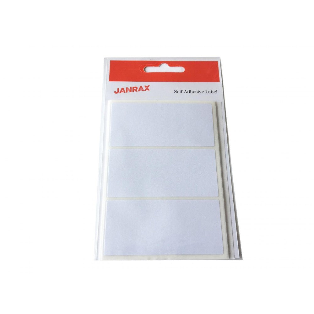 Pack of 105 White 34x75mm Rectangular Labels - Adhesive Stickers