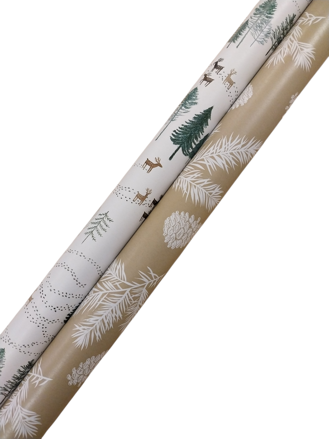 Single 3m Christmas Nature Design Gift Wrap Roll