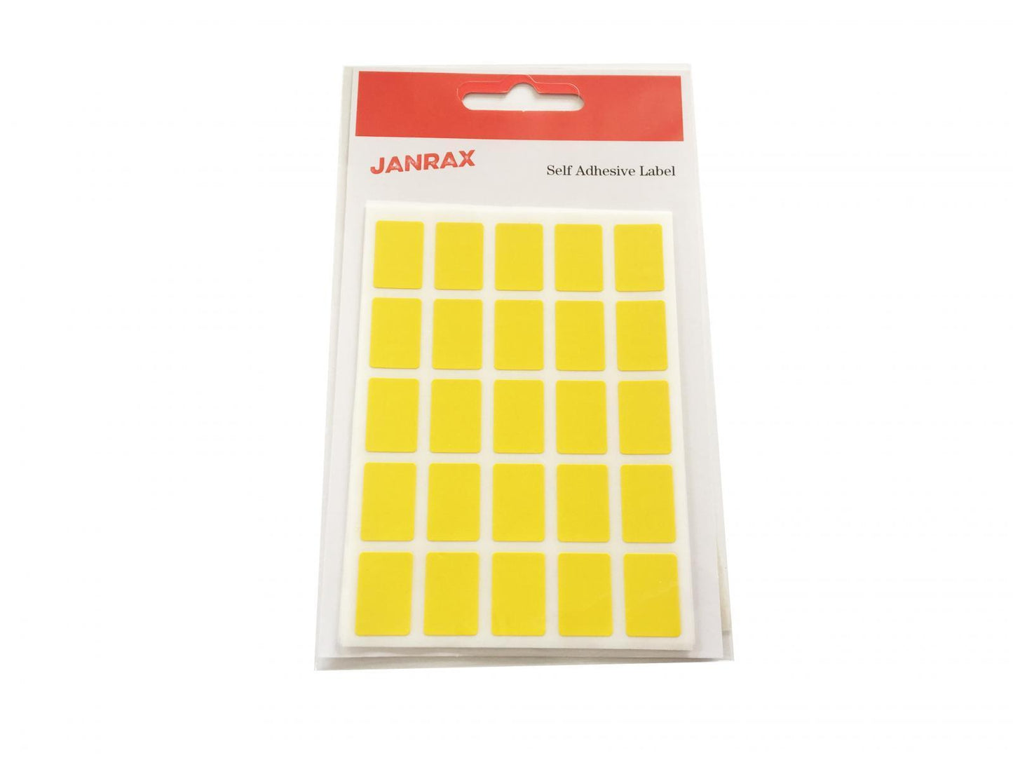 Pack of 1250 Yellow 12x18mm Rectangular Labels - Adhesive Stickers