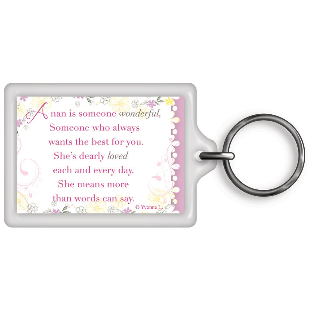 World's Best Nan Celebrity Style Keyring