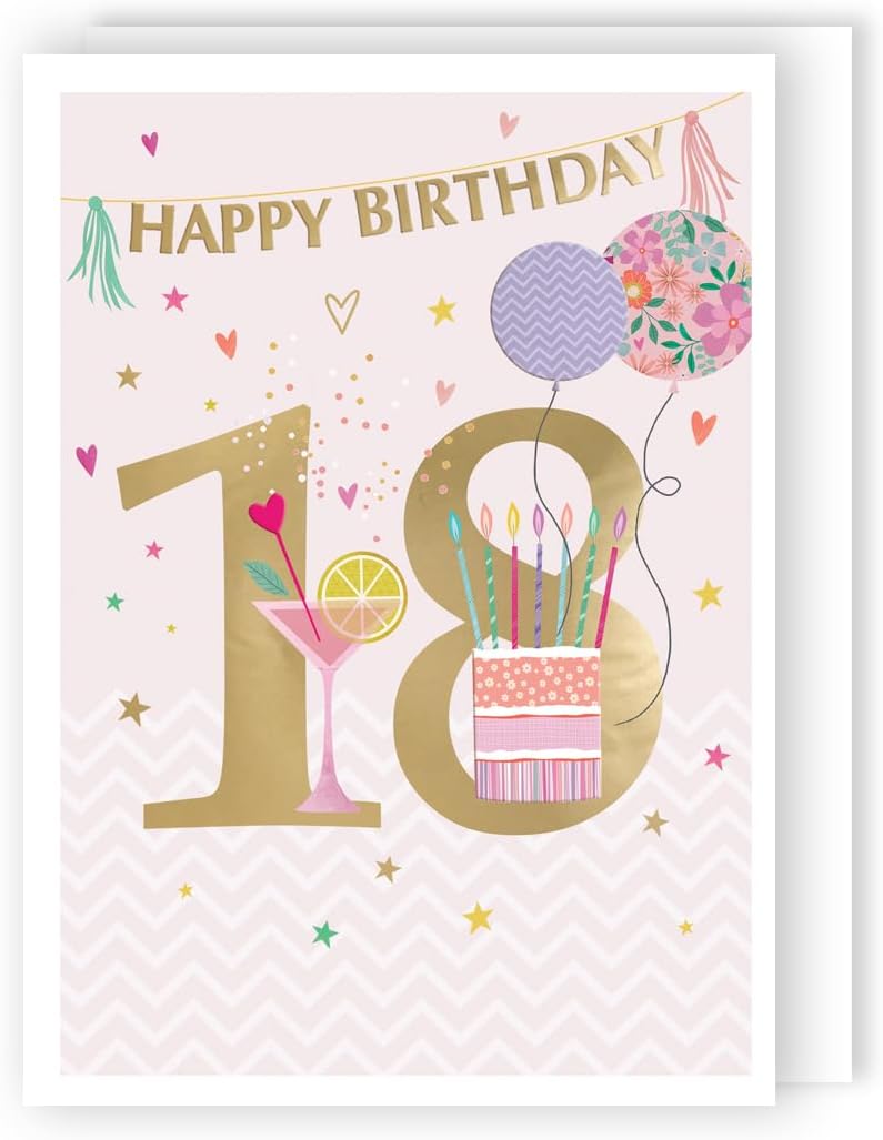 Sweet Celebrations! Contemporary 18th Birthday Card