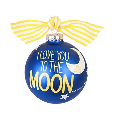 "I Love You to the Moon" Large 10cm Decoration Bauble - Christmas gift