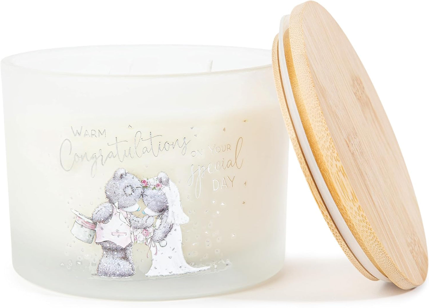 Me to You Tatty Teddy 3-Wick Wedding Congratulations Candle