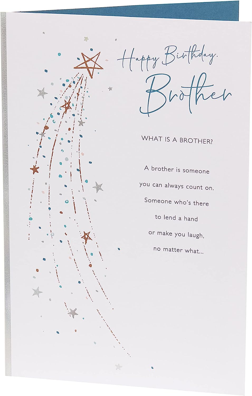 Lovely Design with Shooting Star Brother Birthday Card