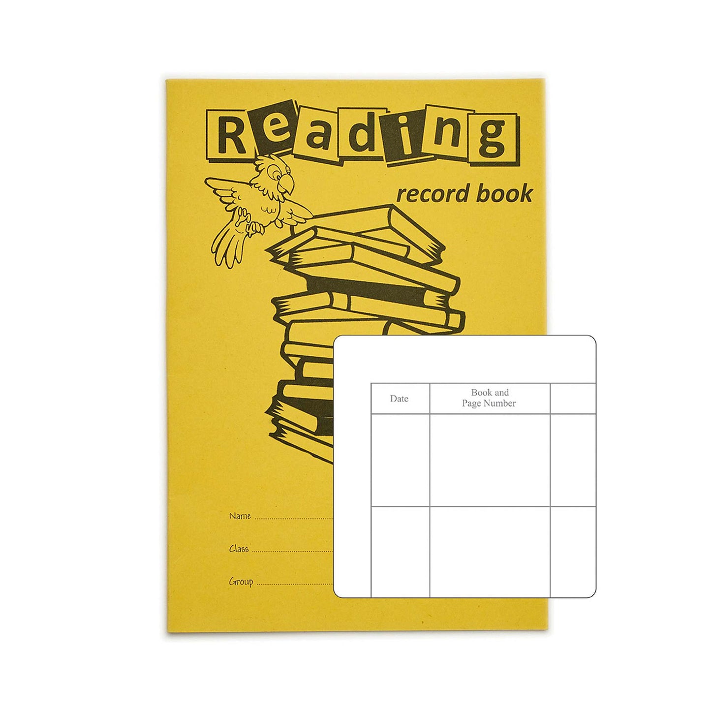 Rhino A5 40 Page Yellow Reading Record Book