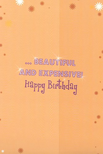 40th Female Sparkling Diamond Witty Words Birthday Card