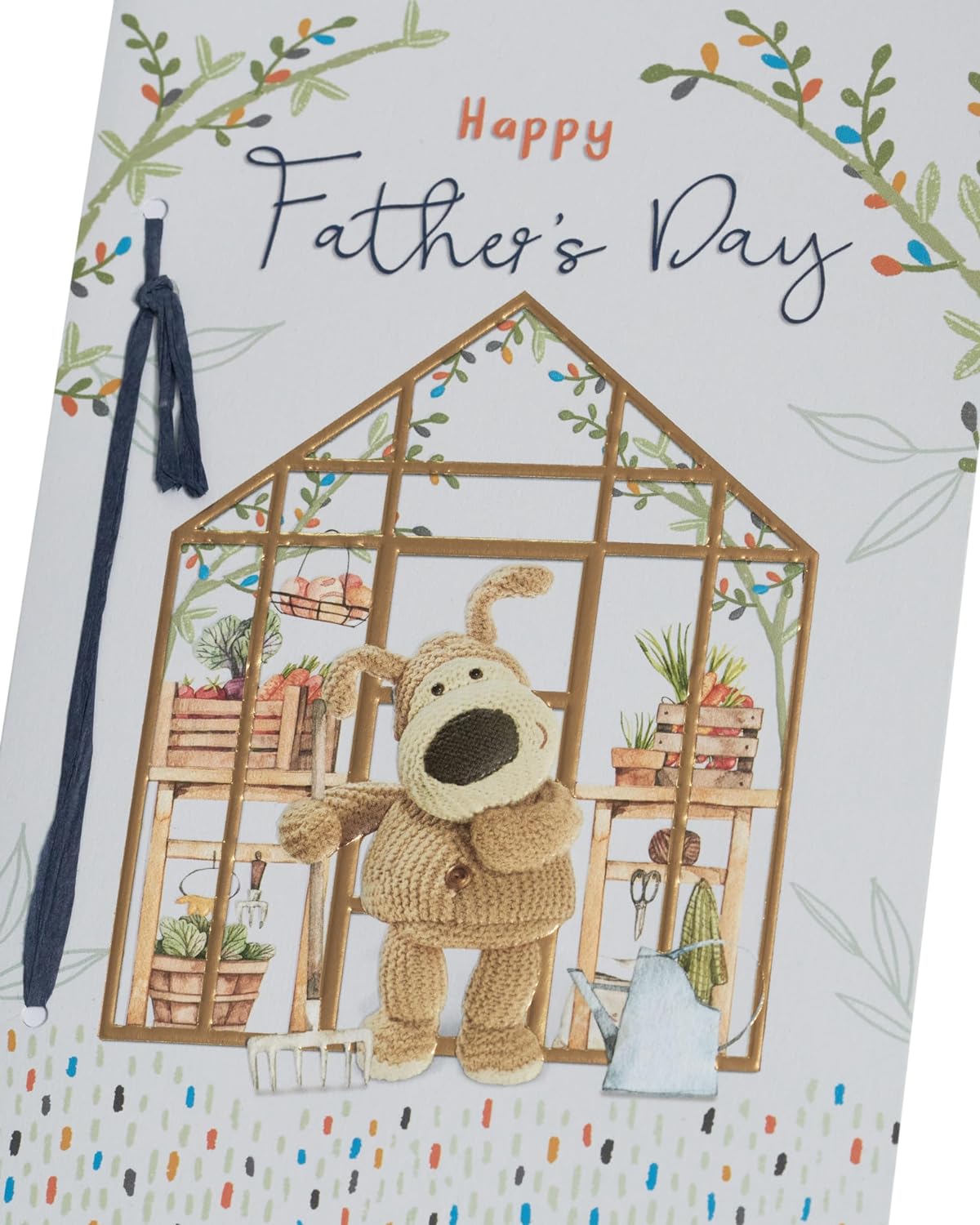 Boofle Cute Design Ribbon Attachment Father's Day Card