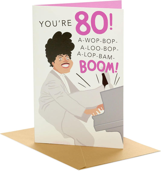 Little Richard Design 80th Birthday Card