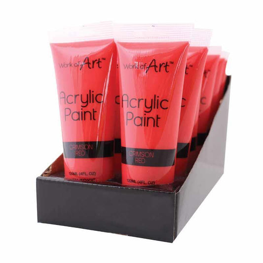 Crimson Red Acrylic Paint 120ml