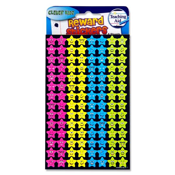 Pack of 6 Sheets of Reward Stickers by Clever Kidz