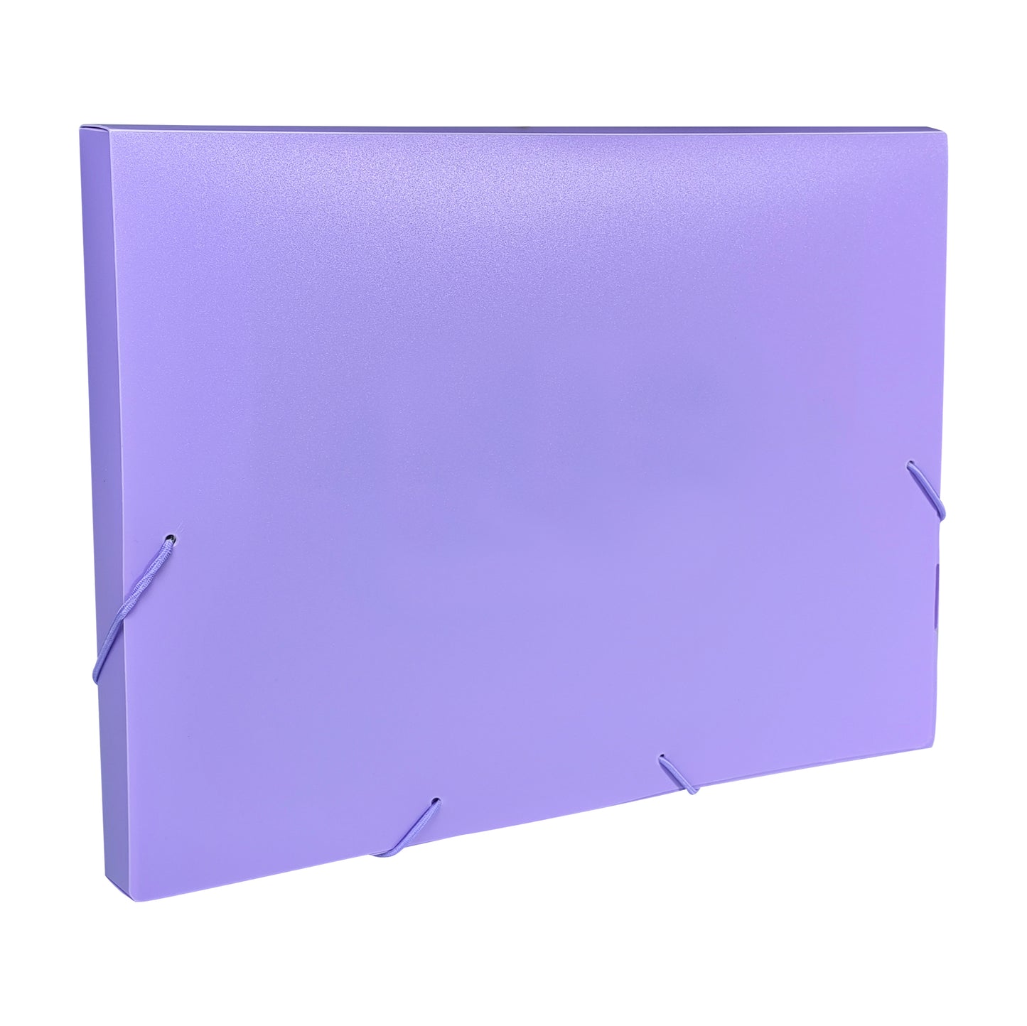 Pack 10 Pastel Purple A4 Elastic Closure Box Files