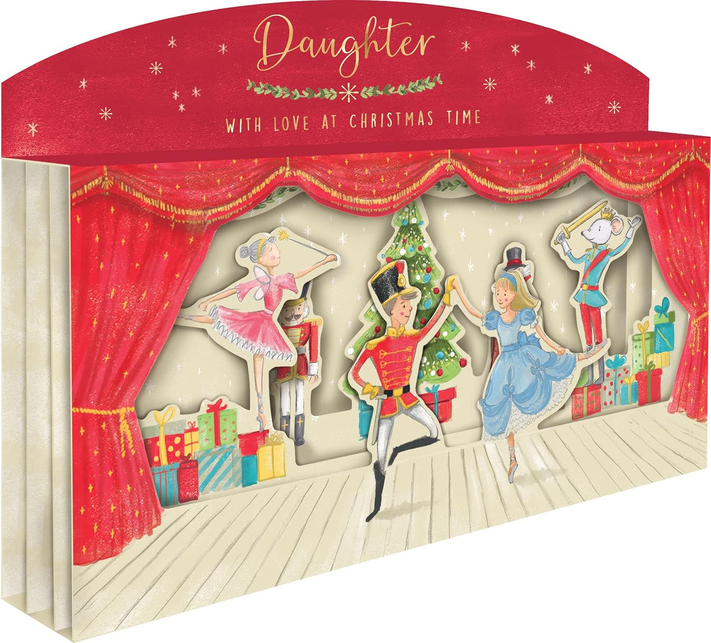 Daughter Spectacular 3D Nutcracker Scene Freestanding Christmas Card