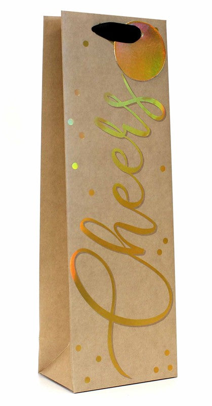 Craft Cheers Design Bottle Gift Bag