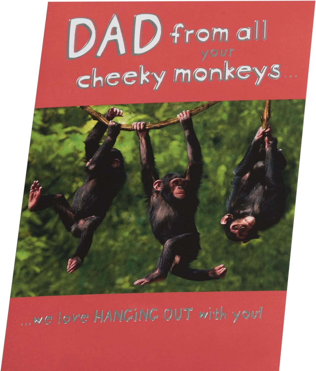 Fun Monkeys Design From All of Us Father's Day Card