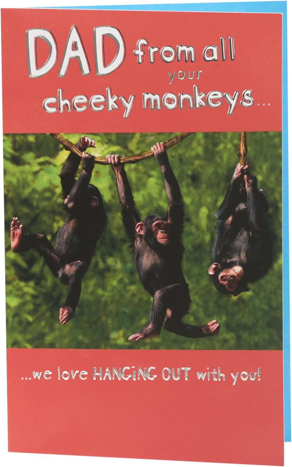 Fun Monkeys Design From All of Us Father's Day Card