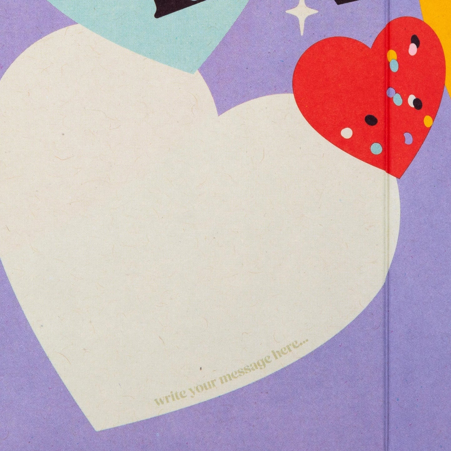 Big Red Heart Design Love You Open Card