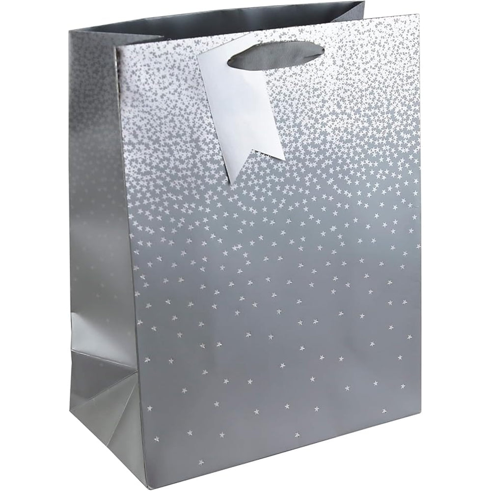 Silver Ombre Extra Large Christmas Gift Bag