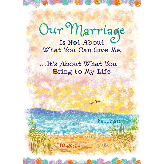 Husband Wife Anniversary Sentimental Verses Keepsake Greeting Card