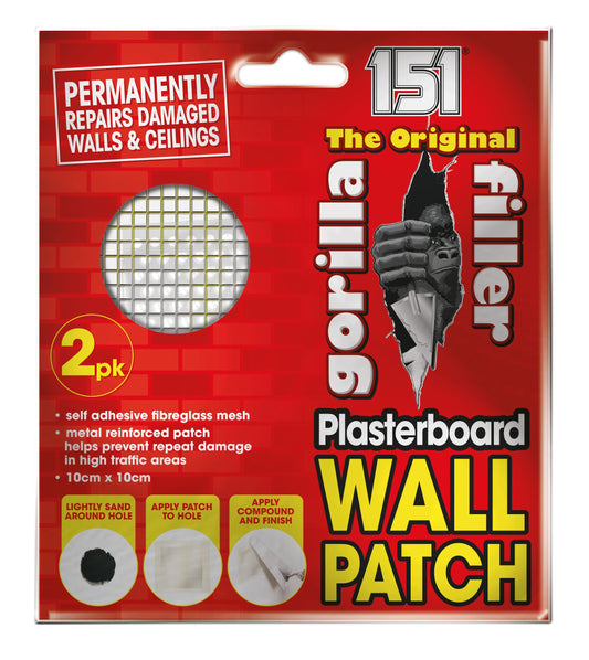 Pack of 2 Gorilla Filler Plasterboard Wall Patch