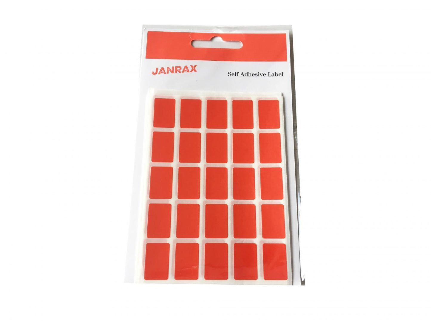 Pack of 1250 Red 12x18mm Rectangular Labels - Adhesive Stickers