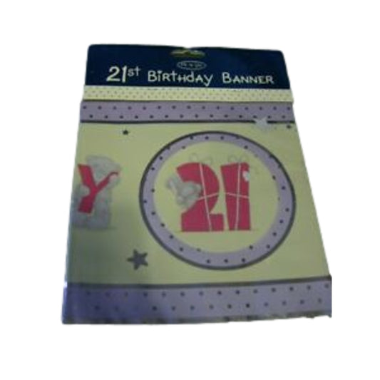 Me to You 21st Birthday Banner