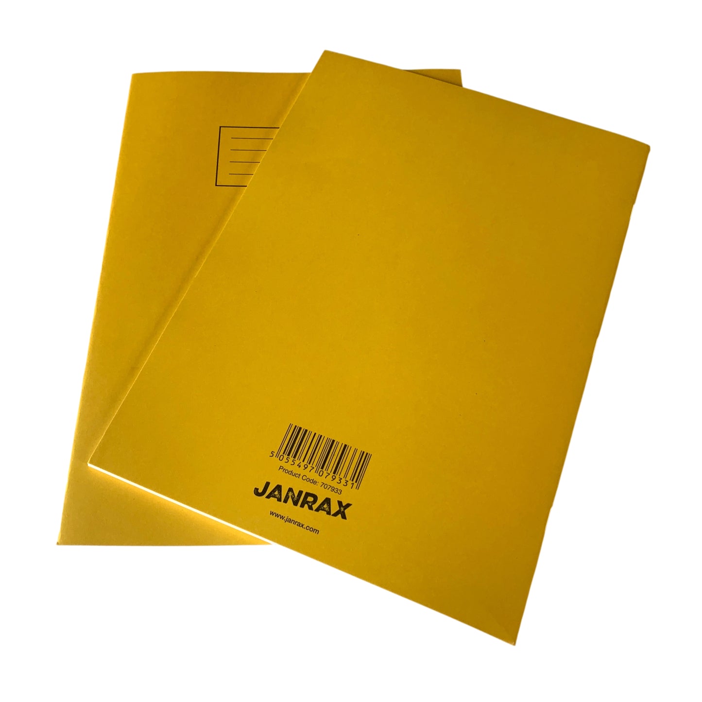 Pack of 50 Janrax A4 Yellow 80 Pages Feint and Ruled Exercise Books