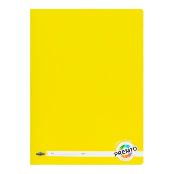 Pack of 6 A4 120 Pages Sunshine Yellow Durable Cover Manuscript Books by Premto