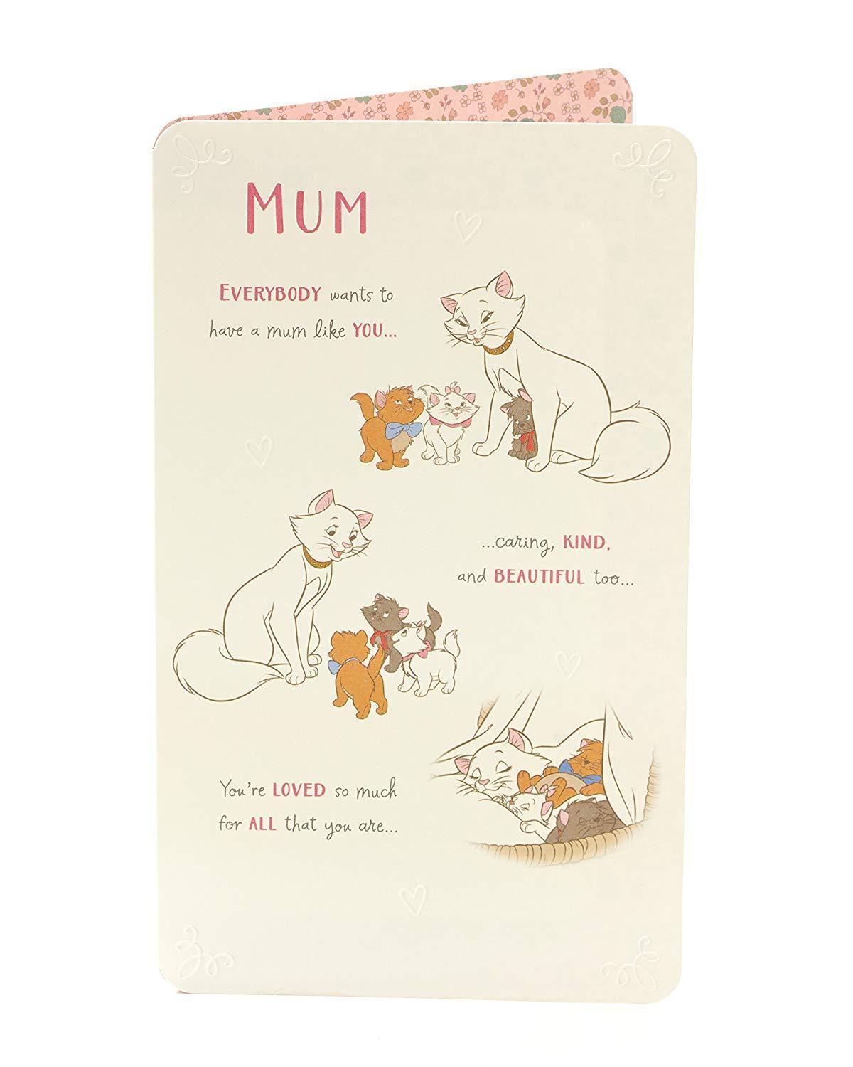 Disney Aristocats Marie Mum Birthday Card