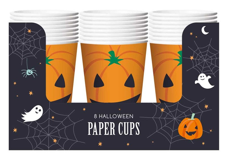 Pack of 8 Halloween Design Cups