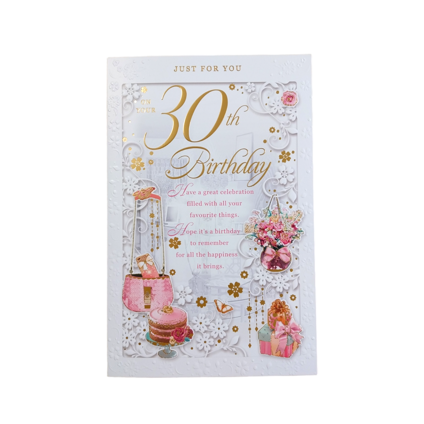 On Your 30th Birthday Female Opacity Card