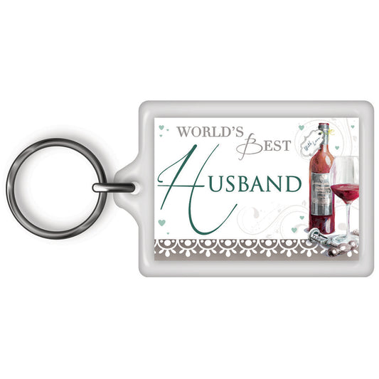 World's Best Husband Celebrity Style Keyring