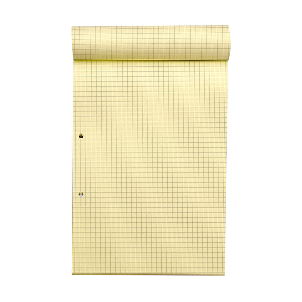 Pack of 6 Rhino A4 Yellow Paper 100 Page 7mm Squared Refill Pads