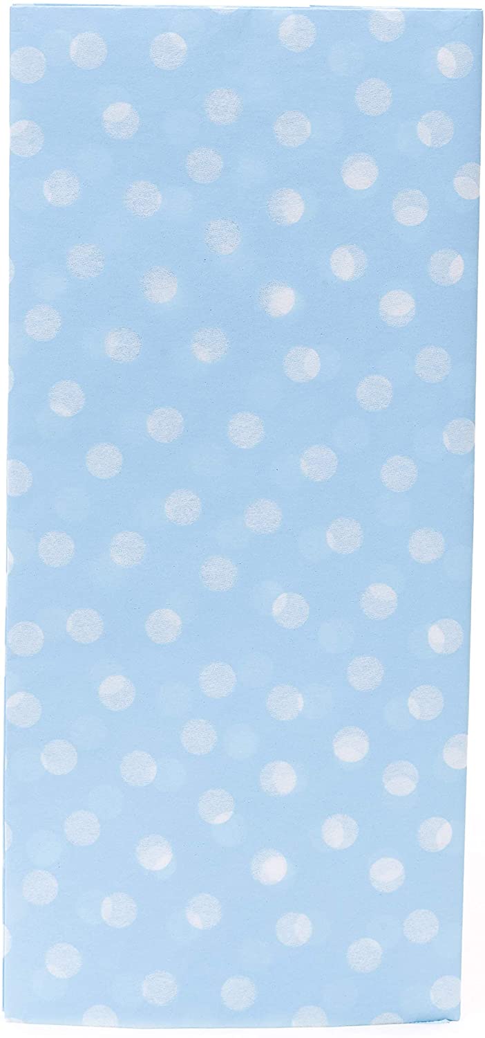 Blue and White Polka Dot Design  3 Sheets Tissue Paper for Gift Bags