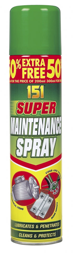 Pack of 6 151 Super Maintenance Spray 300ml Lubricates & Penetrates