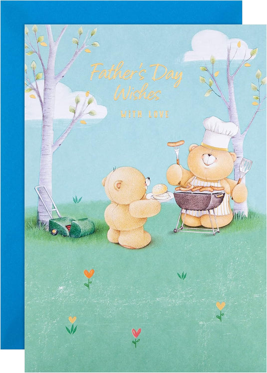 Forever Friends Barbeque Bears Father's Day Card