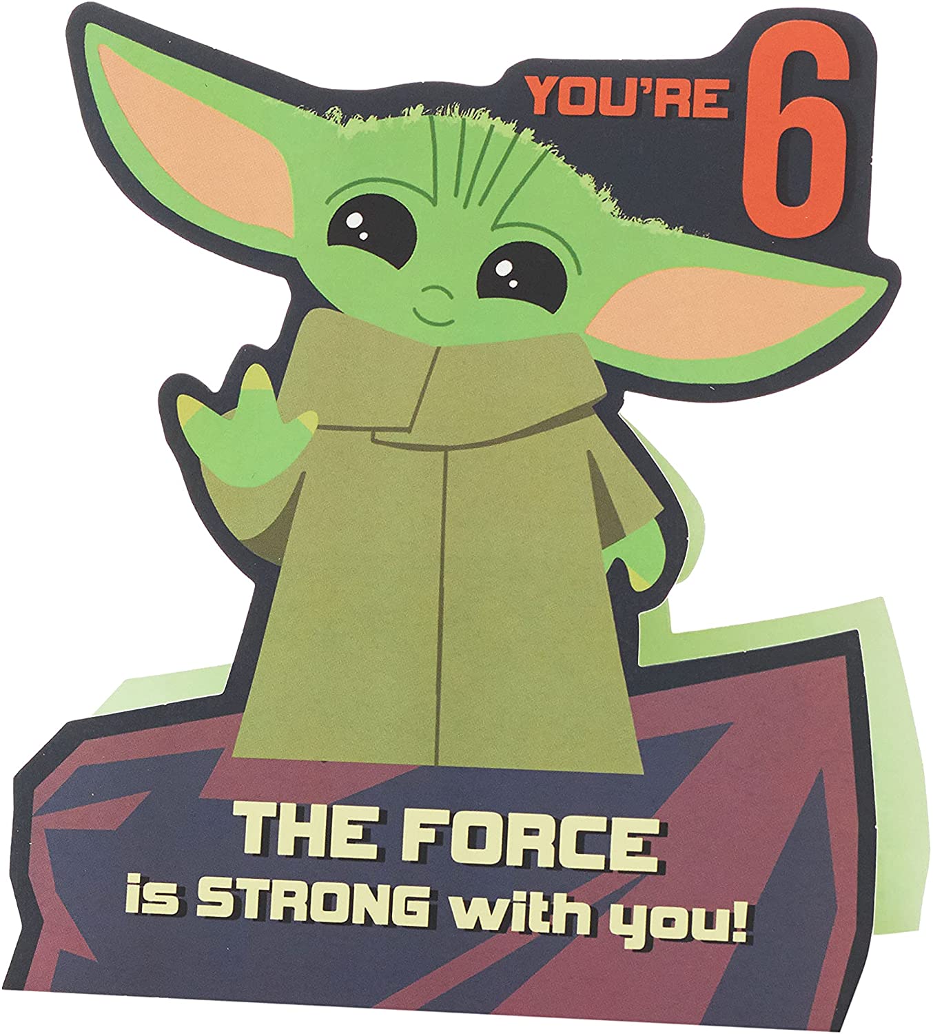 Disney The Mandalorian 6th Birthday Boy Card Age 6 Kids