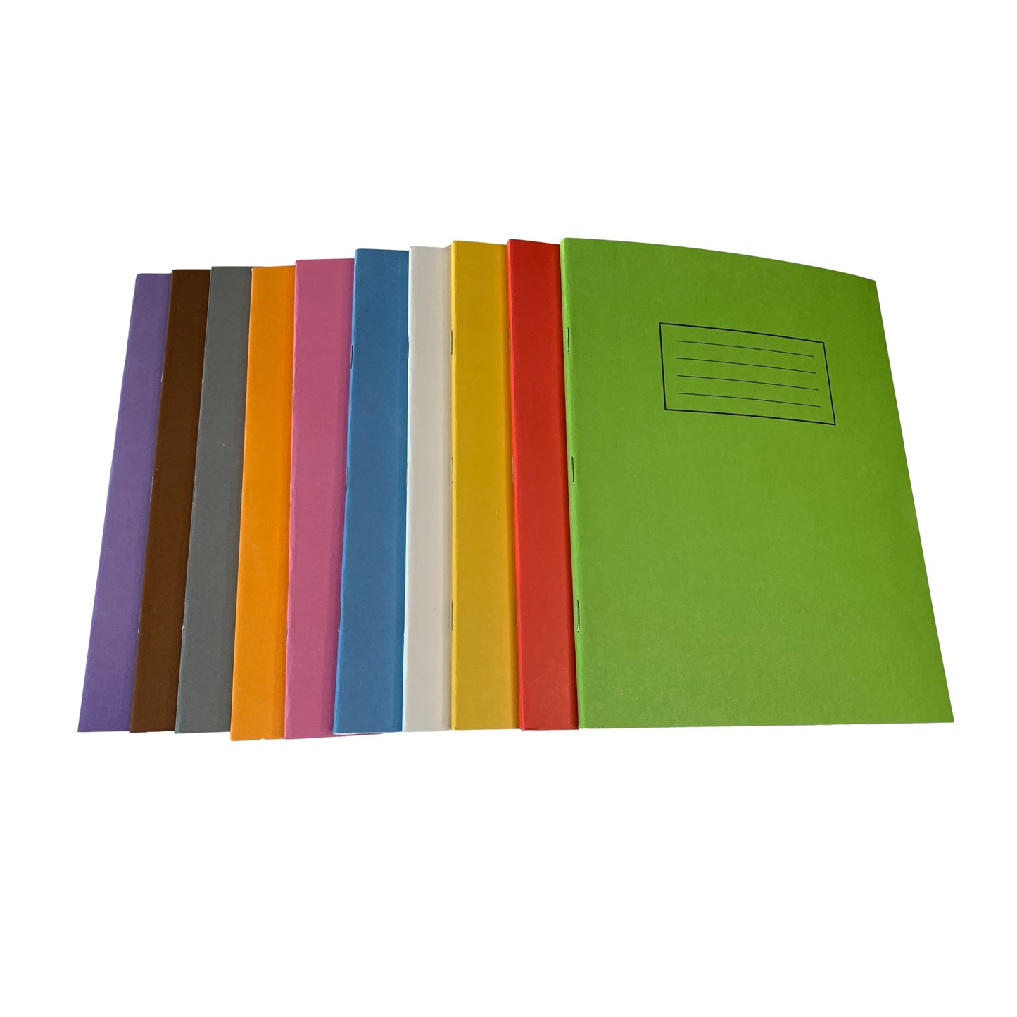 Pack of 50 Janrax 9x7" Green 80 Pages Feint and Ruled Exercise Books