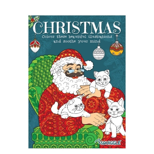 Single A4 48 Pages Christmas Advanced Colouring Book