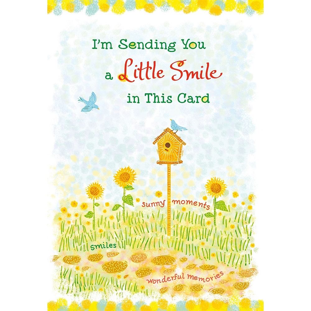 Sending A Smile Sentimental Verses Keepsake Greeting Card