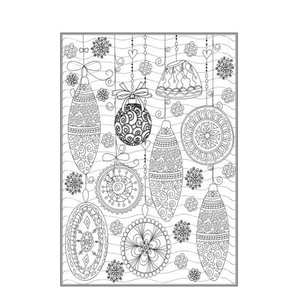 Single A4 48 Pages Christmas Advanced Colouring Book