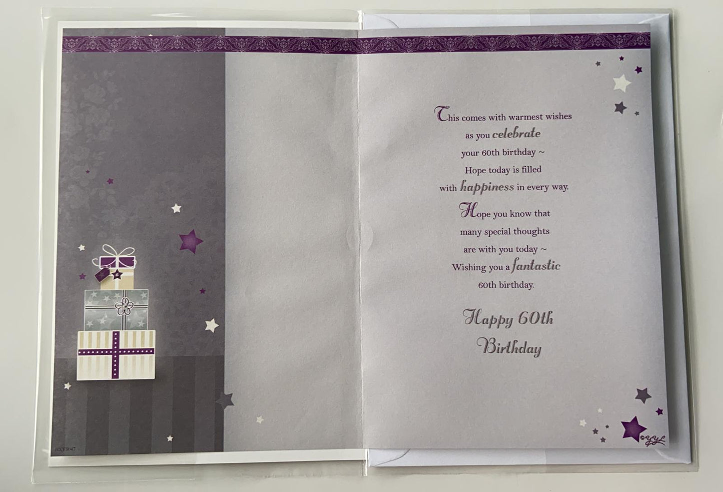 Age 60 Sentimental Verse 60th Birthday Card 