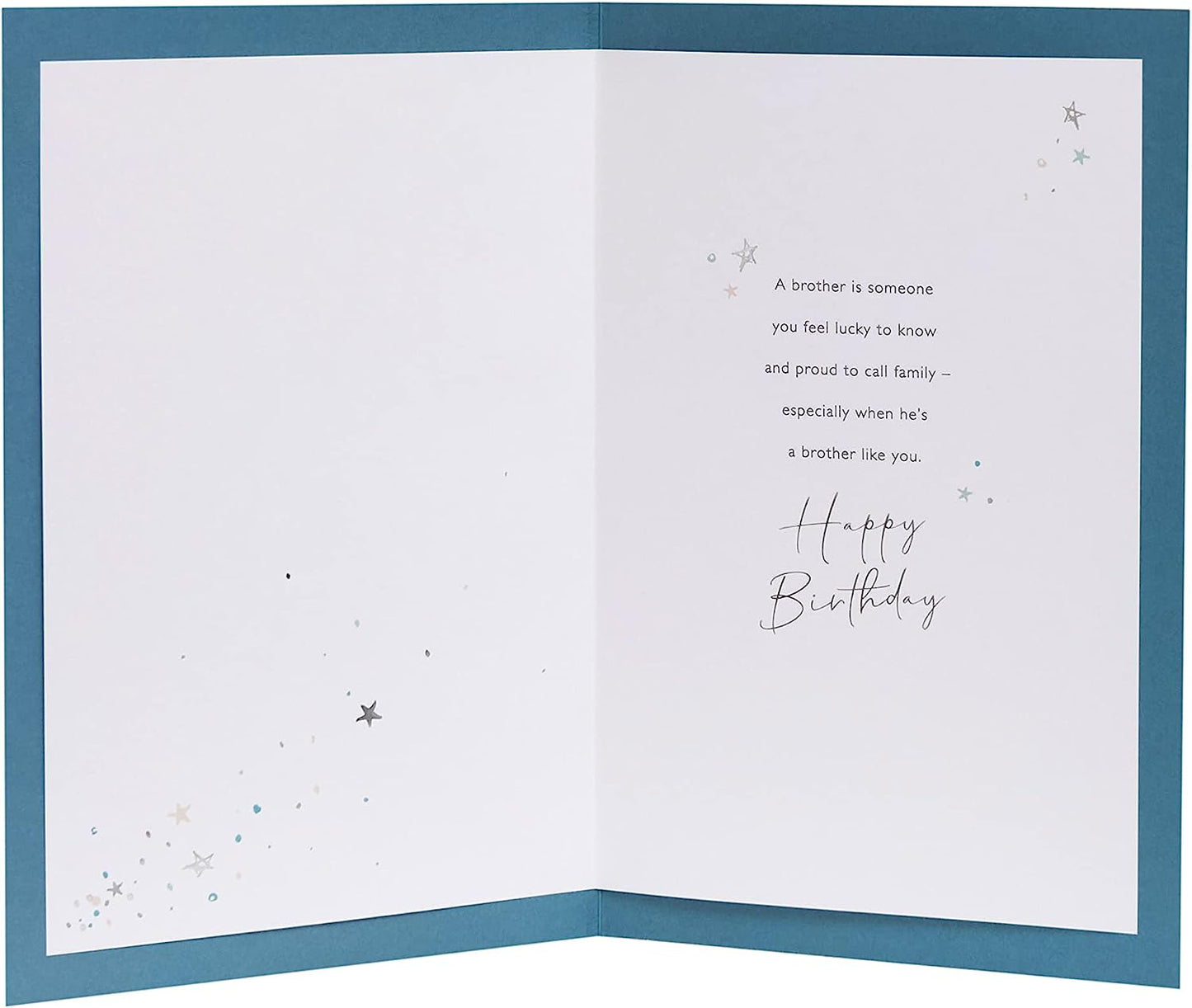 Lovely Design with Shooting Star Brother Birthday Card