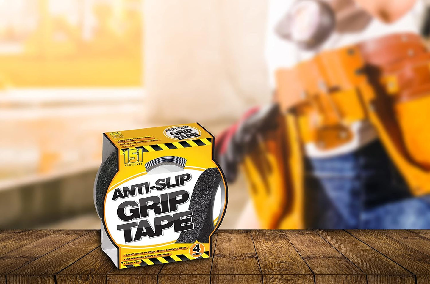 Pack of 2 Anti-Slip Grip Tape 4m