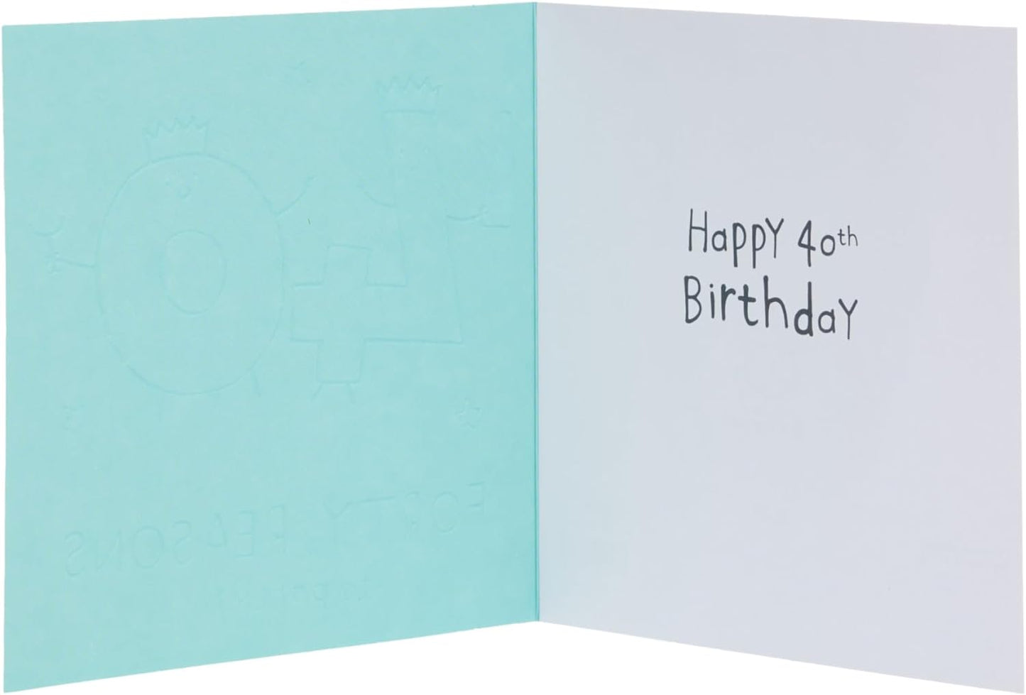 Orange Design 40th Birthday Card for Him/Her/Friend