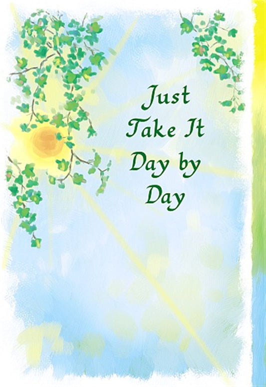 Just Take It Day by Day Lovely Verse Greeting Card