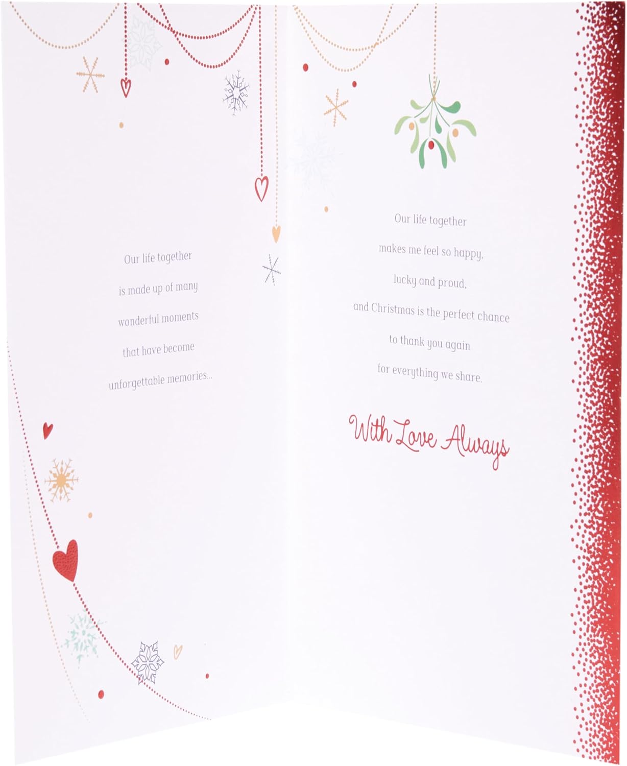 Loving Design One I Love Christmas Card