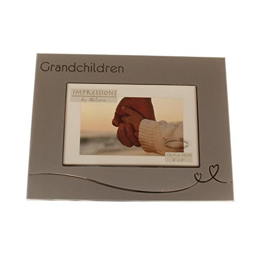 Juliana 2 Tone Silver Frame with Heart Design - Grandchildren