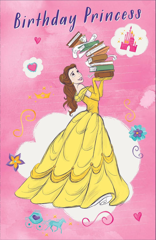 Disney Princess Belle Birthday Princess Card